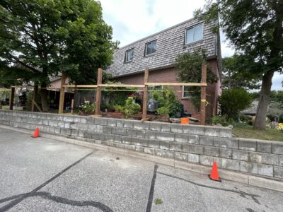 2145 Sherobee Rd -Fence Installation