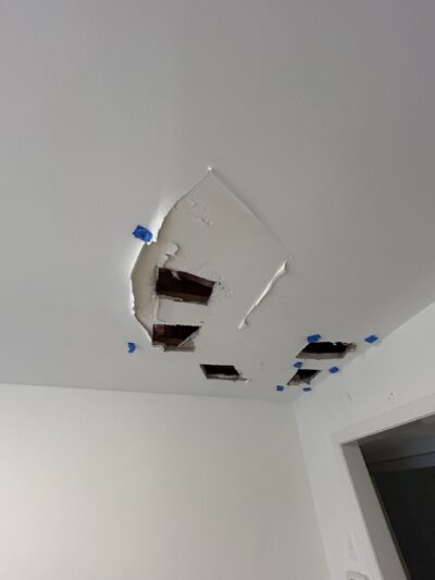 Drywall ceiling repair